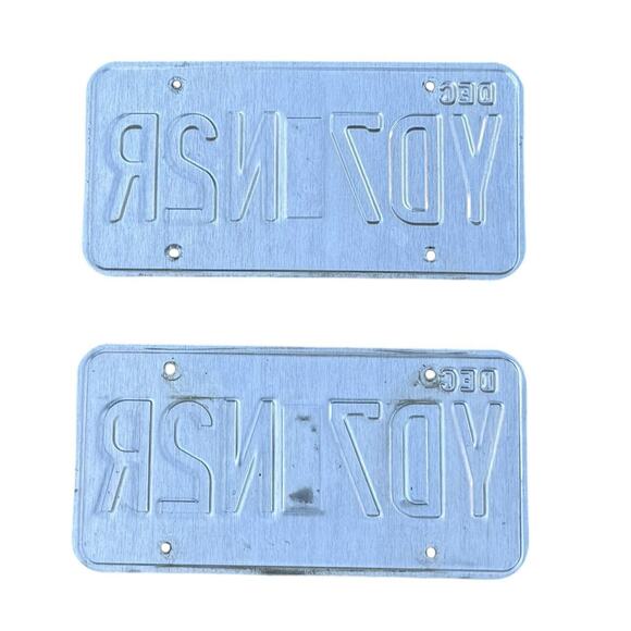 Missouri License Plates (2) Show-Me State Dec 2019 Sticker Blue Automobile Tags - Picture 4 of 4